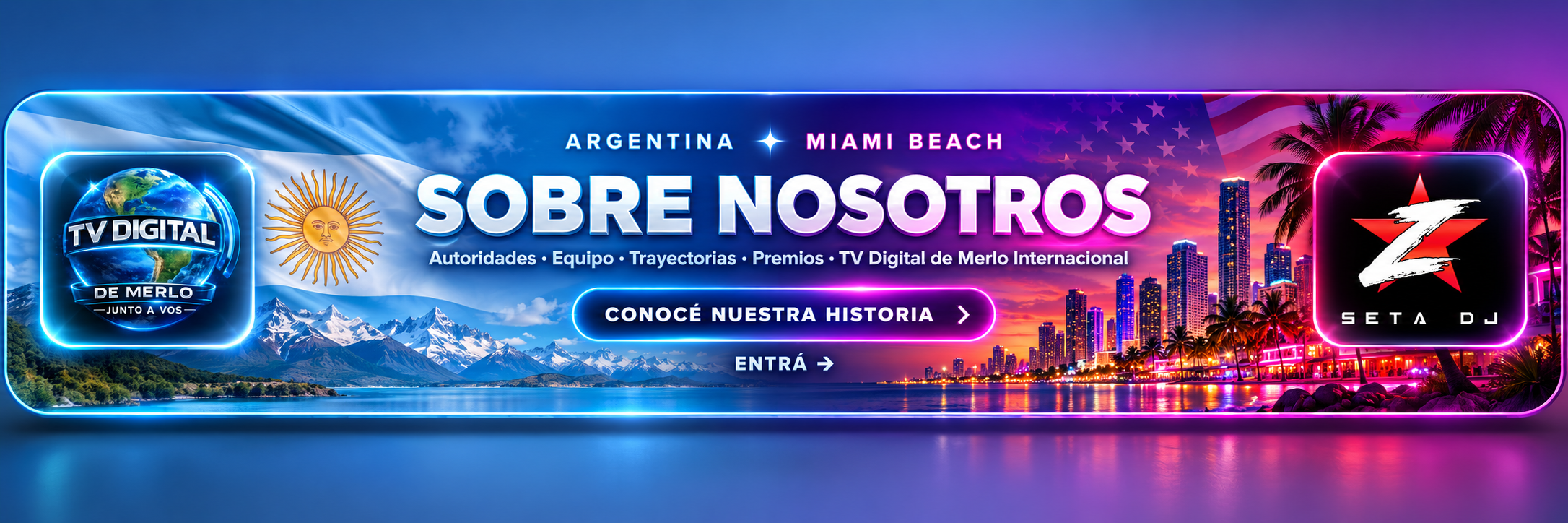 Sobre Nosotros · TV Digital de Merlo Internacional · Argentina y Miami Beach