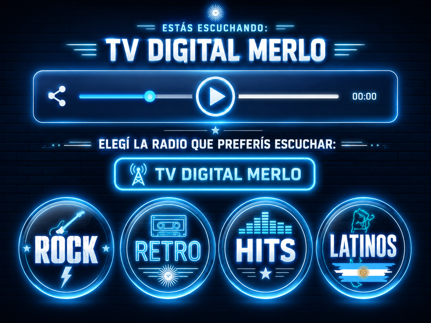 TV Digital Merlo - Reproductor